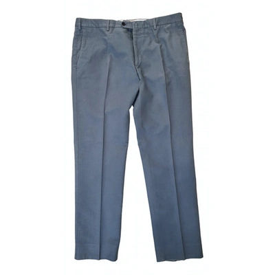 Pre-owned Borrelli Trousers In Blue