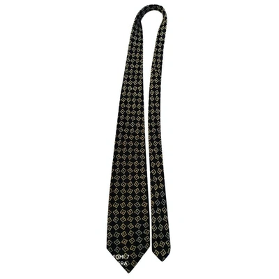 Pre-owned Guy Laroche Silk Tie In Black