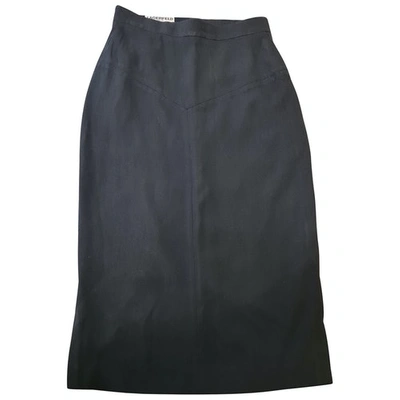 Pre-owned Karl Lagerfeld Mid-length Skirt In Black