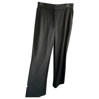 Pre-owned Stella Mccartney Wool Straight Pants In Black