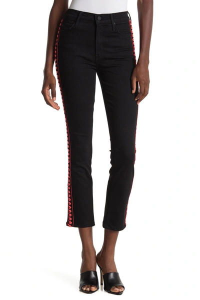 Mother The Mid Rise Dazzler Slim Leg Jeans In Up In Flames