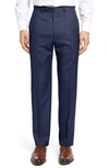 SANTORELLI FLAT FRONT TWILL WOOL DRESS PANTS,606192915629