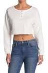 Abound Crop Sweatshirt In White