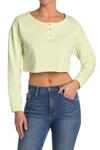 Abound Crop Sweatshirt In Green Limecream