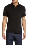 Robert Barakett Kamloops Slub Jersey Polo In Black