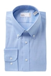 Nordstrom Rack Non-iron Trim Fit Dress Shirt In Blue
