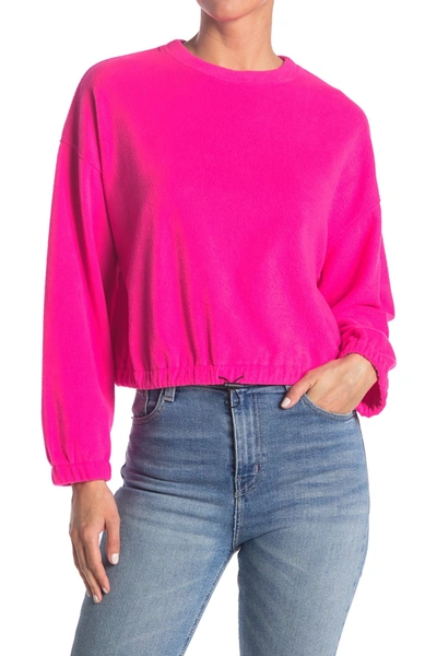 Abound Cozy Fleece Sweatshirt In Pink Flash Neon