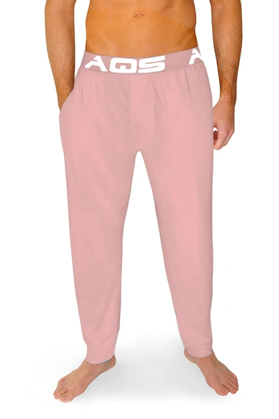 Aqs Super Soft Lounge Pants In Mauve