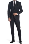 Ted Baker Jay Trim Fit Solid Wool Suit In Black