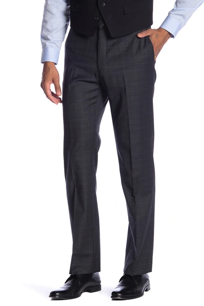 Tommy Hilfiger Men's Modern-fit Th Flex Performance Plaid Wool Suit Pants In Grey/blue