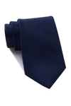 Nordstrom Rack Oleta Solid Silk Tie In Navy