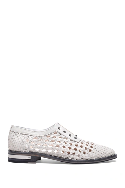 Freda Salvador Wish Lace-less Oxford In Smoke Woven Calf