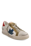 Sepol Fresh Leather Sneaker In White-blue