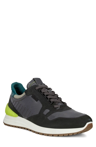 Ecco Astir Athletic Sneaker In Black/magnet/wild Dove/baygreen