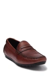 Zanzara Ryker Leather Penny Loafer In Cognac