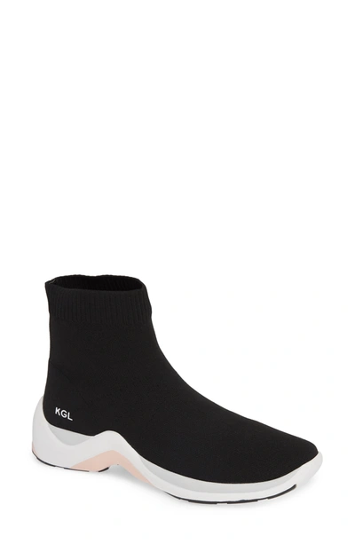 Kurt Geiger Linford Sock-fit Sneaker In Black