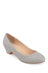 Journee Collection Saar Kitten Heel Pump In Grey