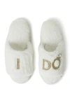 DEARFOAMS NOVELTY FAUX FUR BRIDAL SLIDE,091217178330