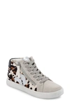 Dolce Vita Zonya Sneaker In Dark Leopard Calf Hair