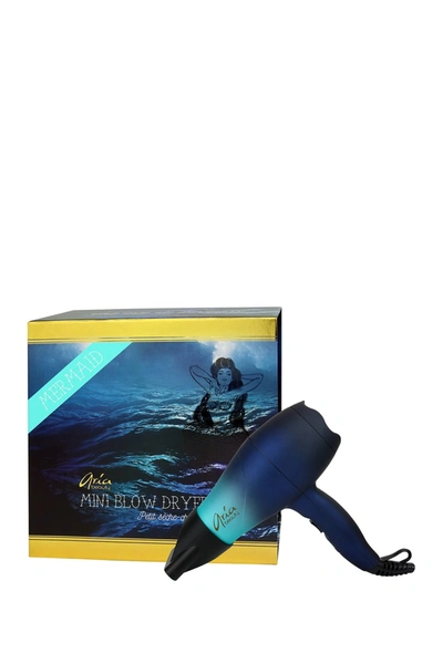 Aria Mermaid Mini Blow Dryer & Hair Diffuser In Blue Ombre