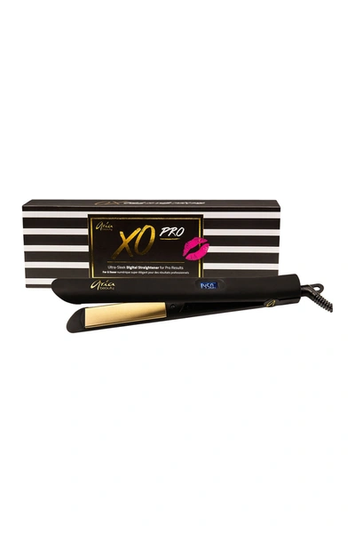 Aria Xo Pro 1" Hair Straightener/ Flat Iron In Black