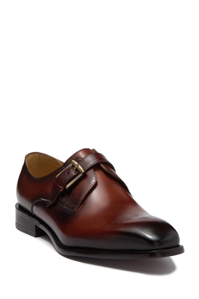 Maison Forte Davos Buckle Strap Leather Loafer In Cognac