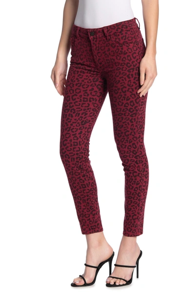 Dl 1961 Florence Instasculpt Leopard Print Mid Rise Ankle Skinny Jeans In Amsterdam