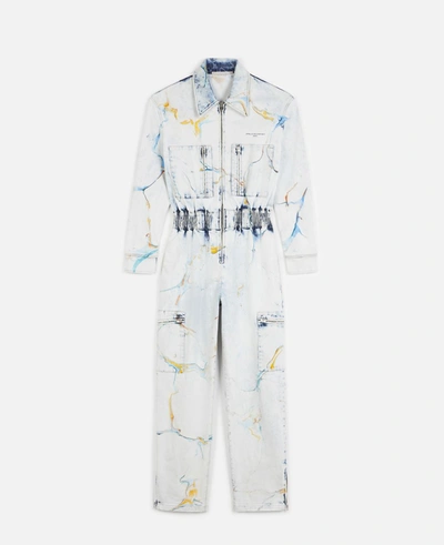 Stella Mccartney Multicolour The Denim Jumpsuit In Multicolor