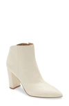 Marc Fisher Ltd Unno Pointed Toe Bootie In Ivory Leather