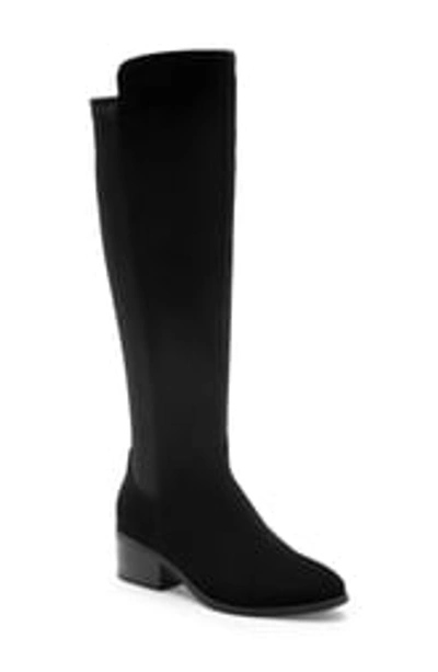 Blondo Gallo Knee-high Waterproof Boot In Black Sued