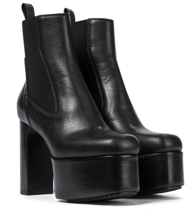 Rick Owens Kiss 125mm Ankle Boots In Black