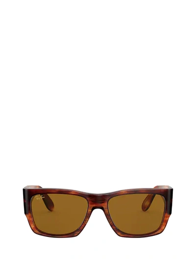 Ray Ban Ray-ban Rb2187 Striped Havana Sunglasses