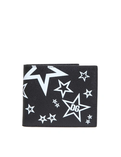 Dolce & Gabbana Wallet In Calf Leather In Black