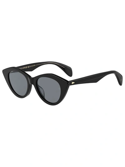 Rag & Bone Rnb1028/s Sunglasses In /ir Black