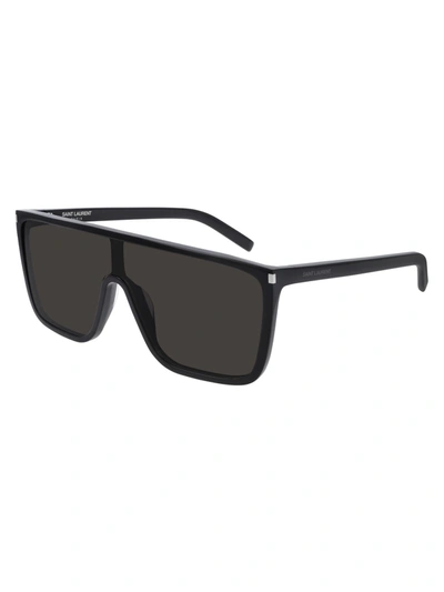 Saint Laurent Sl 364 Mask Ace Sunglasses In Black Black Black