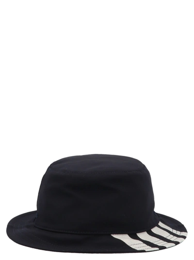 Thom Browne 4 Bar Plain Wave Hat In Navy