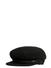 Maison Michel Abby Embellished Wool-felt Cap In Black