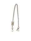 Dsquared2 Icon Faceted Chain Keyring In Black