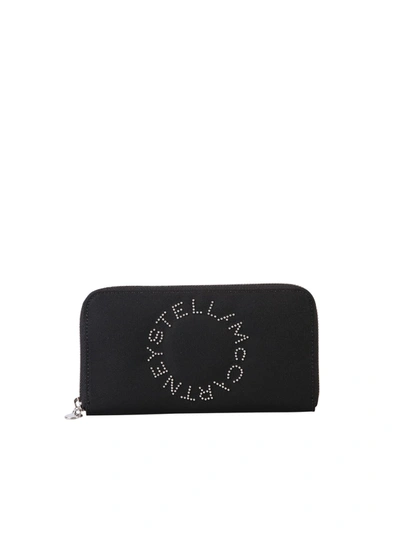 Stella Mccartney Canvas Wallet In Black