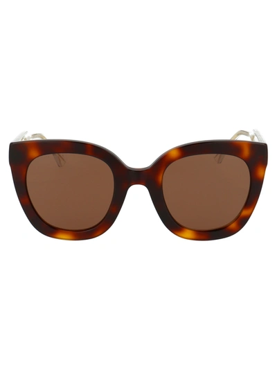 Gucci Gg0564s Sunglasses In 002 Havana Crystal Brown