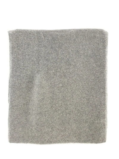 Fabiana Filippi Alpaca, Wool And Silk Scarf  In Grey