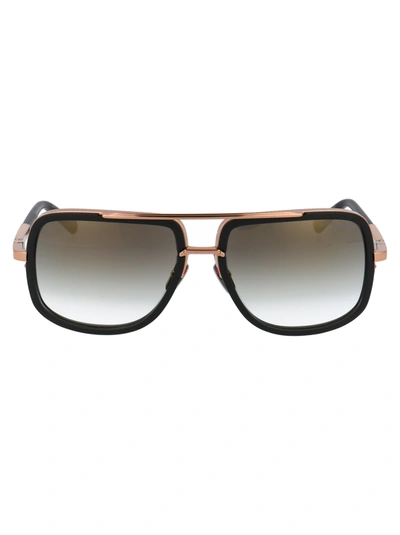 Dita Mach-one Sunglasses In Matte Black-rose Gold W/ Dark Grey To Clear ...