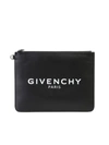 GIVENCHY BLACK BRANDED POUCH,11658269