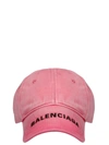 BALENCIAGA HAT WASHED DENIM CAP,11657307