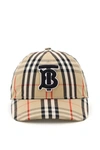 BURBERRY CHECK BASEBALL CAP TB,11663514