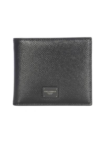 Dolce & Gabbana Wallet Dauphine Print In Black