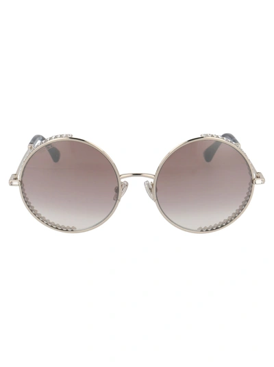 Jimmy Choo Women's Goldy Round Sunglasses, 54mm In 3ygnq Lgh Gold L