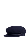 Maison Michel Abby Embellished Wool-felt Cap In Tml Cut & Sew Navy