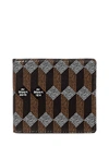 Au Depart Brown Bi-fold Monogram Wallet In Black