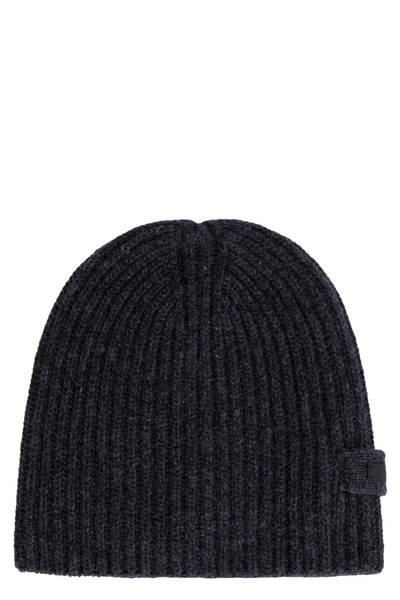 Prada Wool And Cashmere Hat In Grey